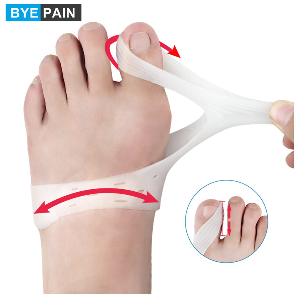 Toe Separator Silicon - 1Pair Silicone Bunion Corrector Relief, Big