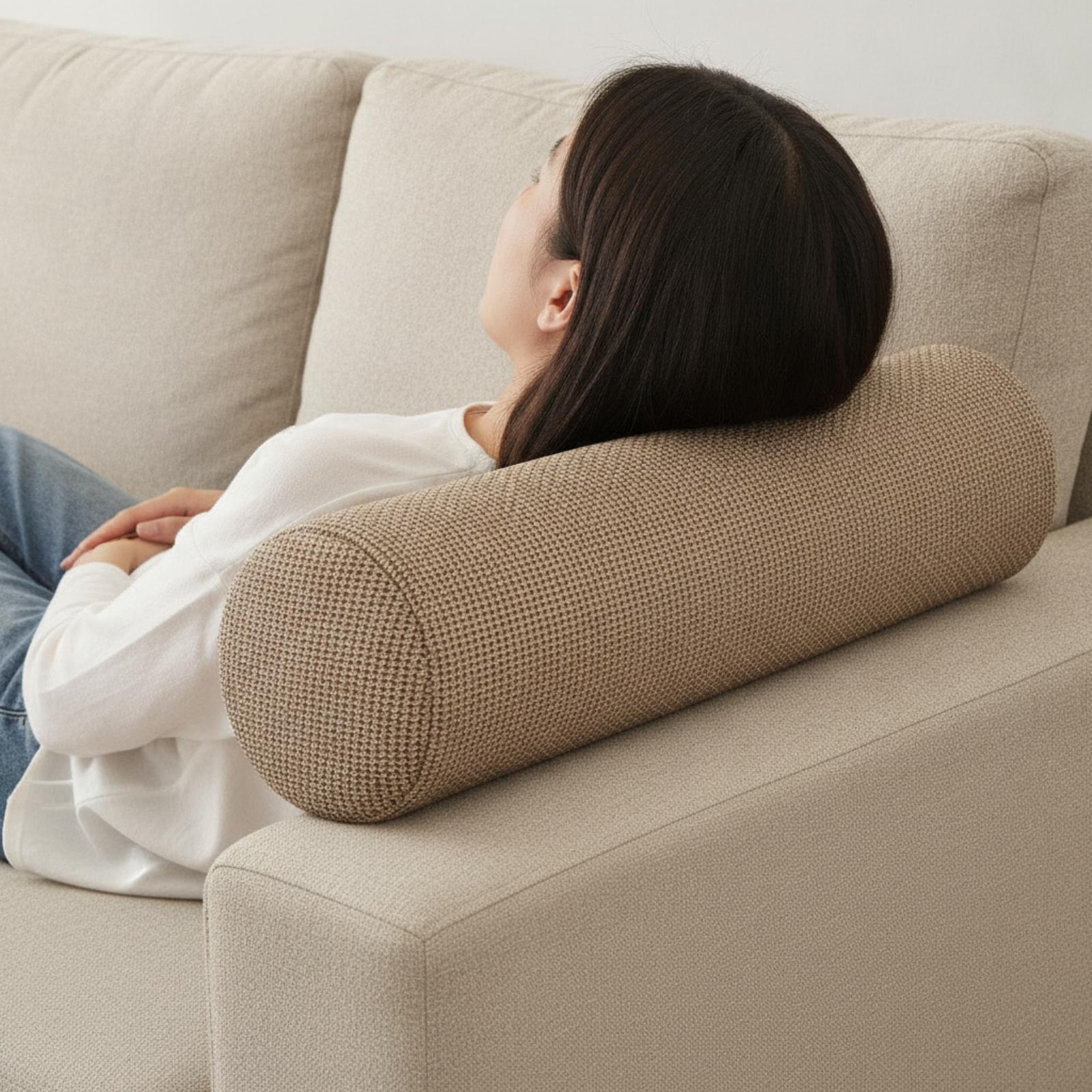 Cylinder Memory Foam Pillow Bo - Bolster Cushion Round review and price