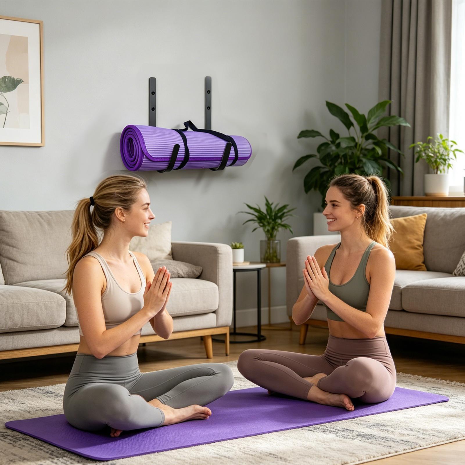Hook Curved Design Yoga Mat Wa - Pilates Yoga Garage review and price