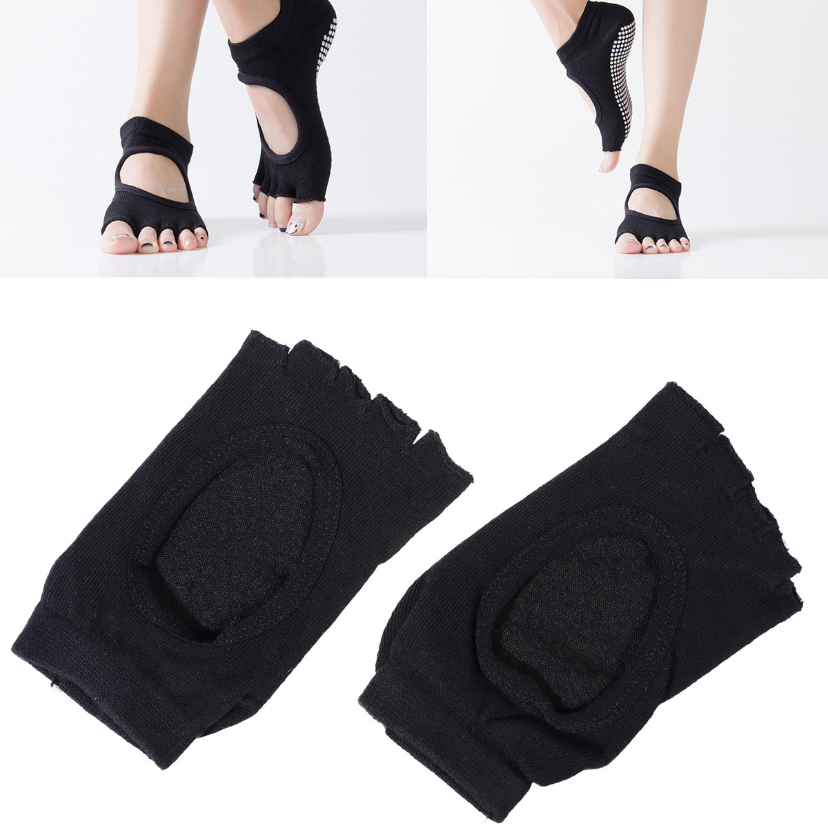 Women Five Toe Yoga Socks Non  - Pilates Yoga Grip Socks review and price
