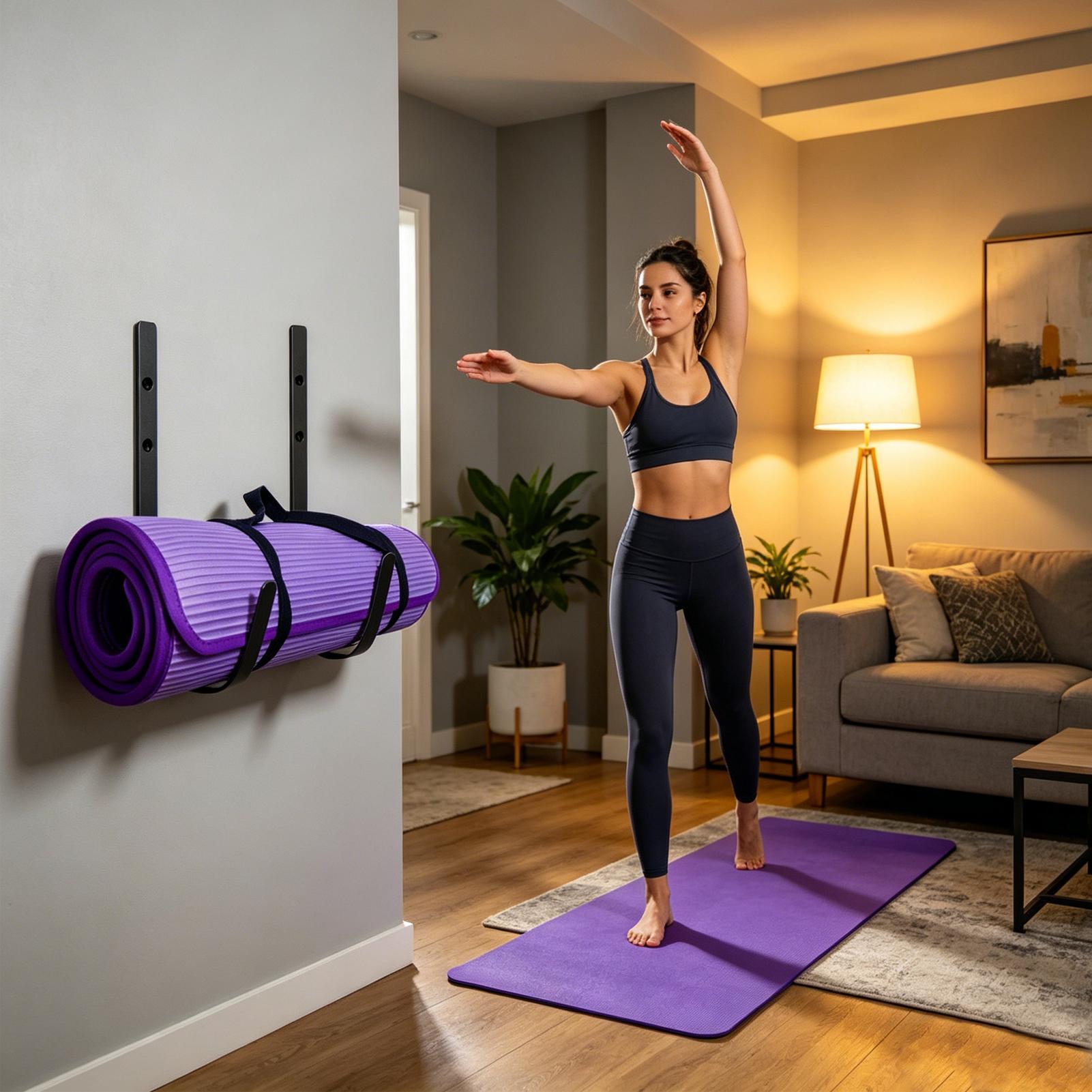 Yoga Mat Wall Mount Foam Rolle - Pilates Yoga Garage review and price