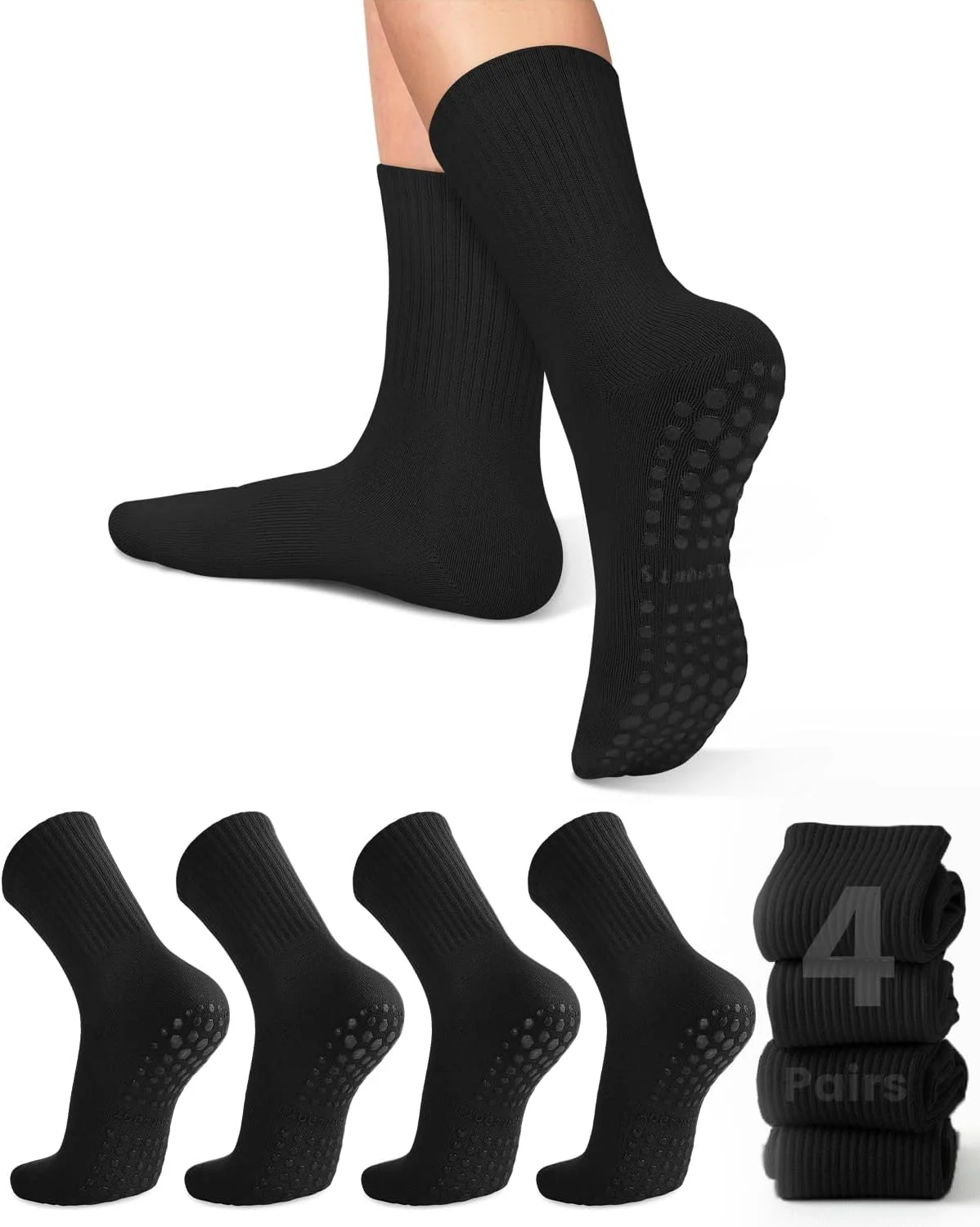 4 pairs of women's yoga socks, - Pilates Yoga Grip Socks review and price