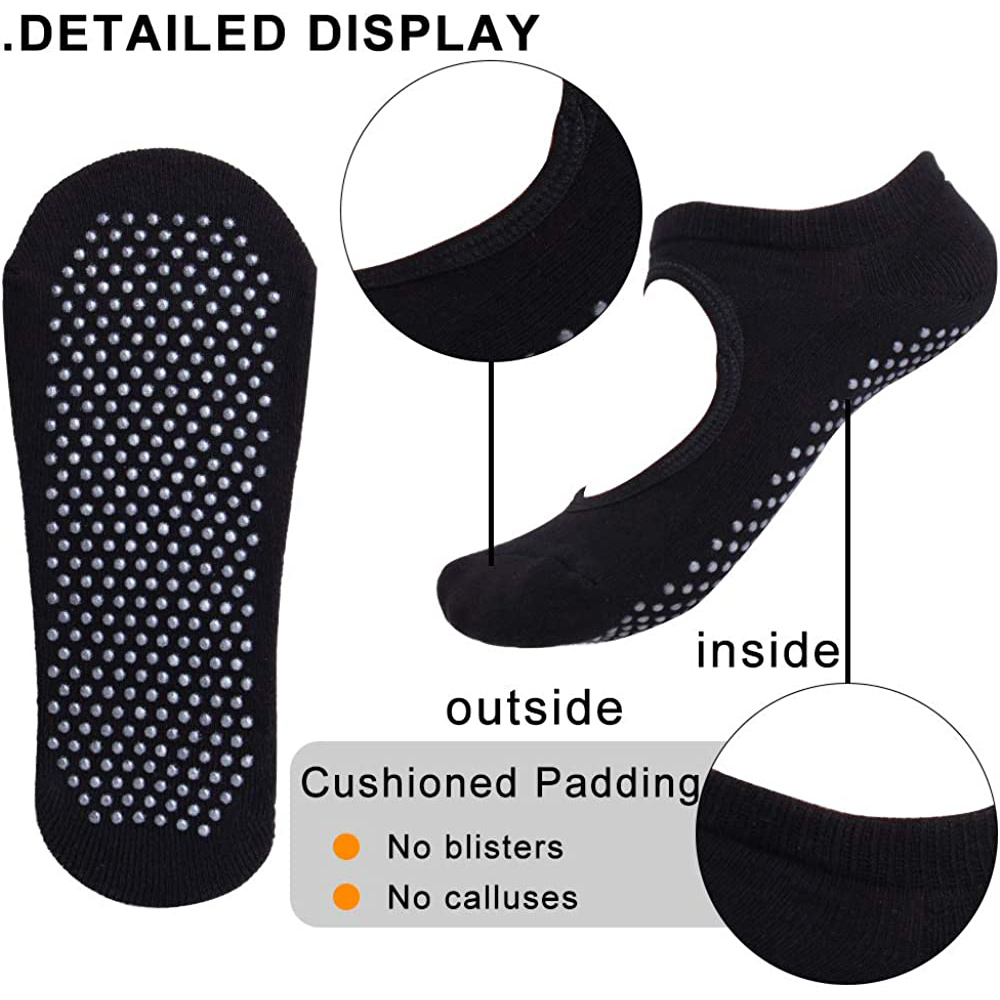 Backless Non-slip Fitness Pila - Pilates Yoga Grip Socks review and price