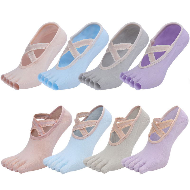 Five Finger Yoga Socks Lace Cr - Pilates Yoga Grip Socks review and price